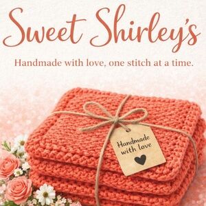 Bundle of 3 “Coral” Dish Cloths